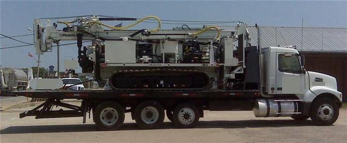 Used 2012 Mobile B85 Drill Rig & VHD64FT Rollback Truck