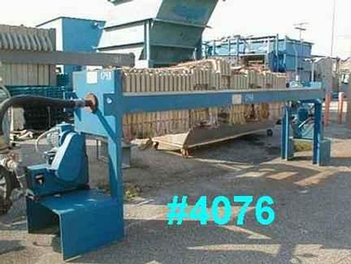 Used 9 CU. FT. VIA EINAUDI FILTER PRESS – 470 MM – AUTOMATIC CLOSURE