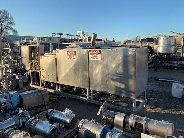 Used 3 Tank Stainless Steel CIP Skid System
