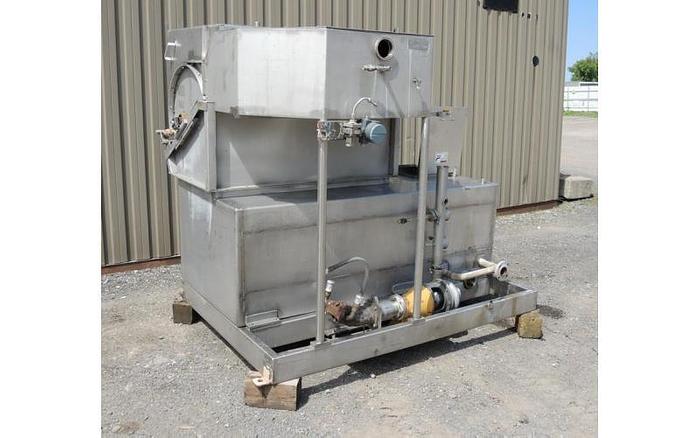 Used USED ROTO STRAINER, 25'' X 48'' , STAINLESS STEEL