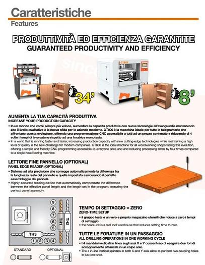 FORATRICE PASSANTE CNC MAGGI GT 800