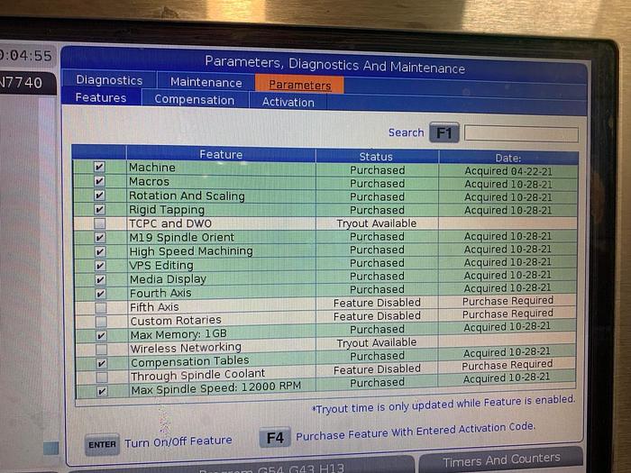 Used 2016 HAAS VF-3SS 4-Axis CNC Vertical Machining Center