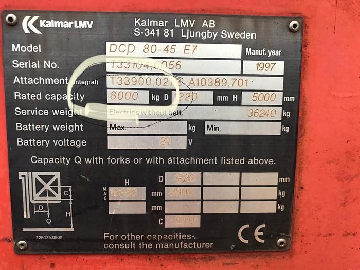 Gebraucht 1997 Kalmar DCD 80-45 E7