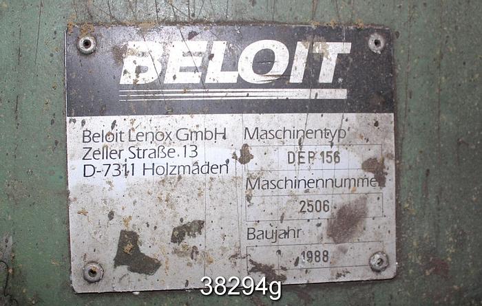 Used Beloit DEP156 110" Face 2-Drum Slitter Rewinder #38294