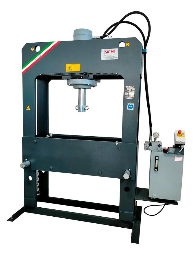 SICMI PSS-L pressa idraulica da officina (corsa cilindro 350 mm - doppia velocità <10mm/sec)