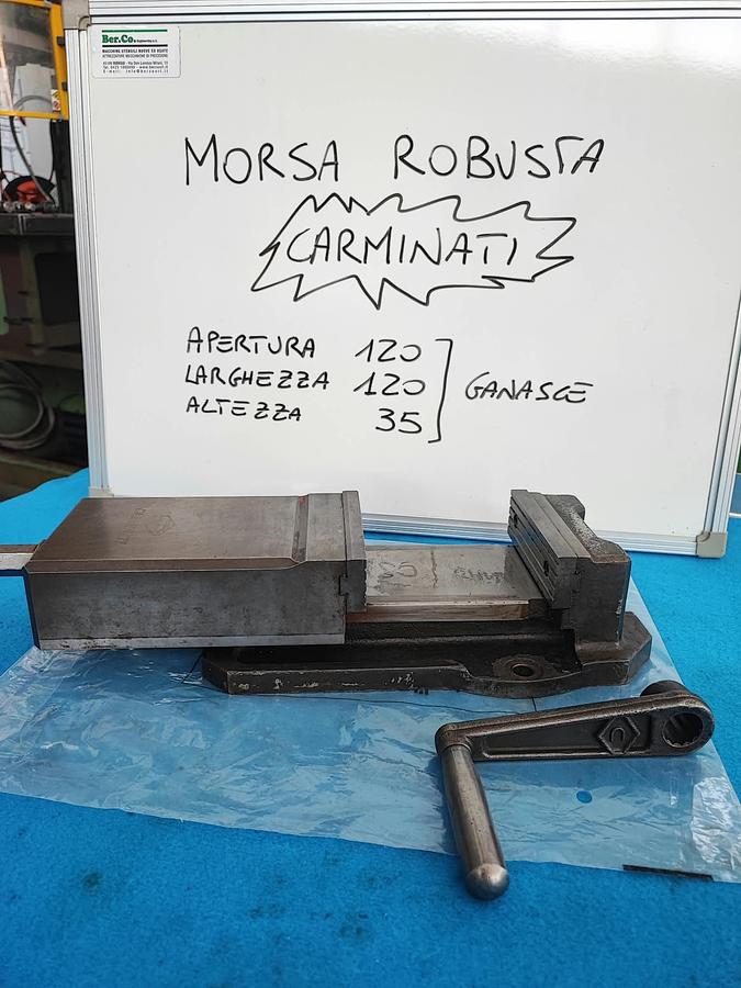 Usato CARMINATI 120x120 morsa in ghisa per fresatrici e trapani