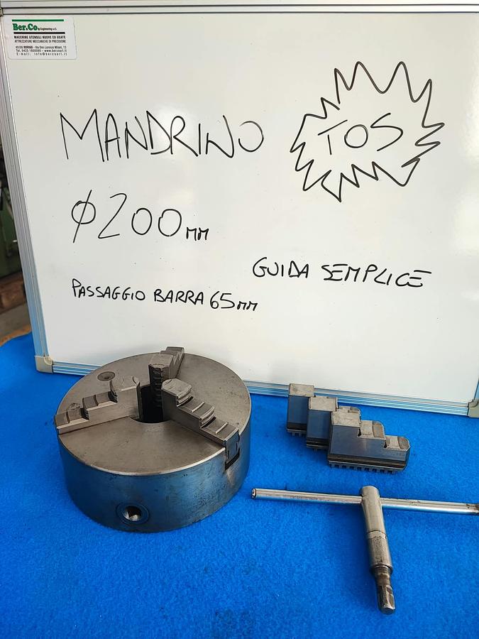 Usato TOS 200 mandrino singola, 3+3 griffe