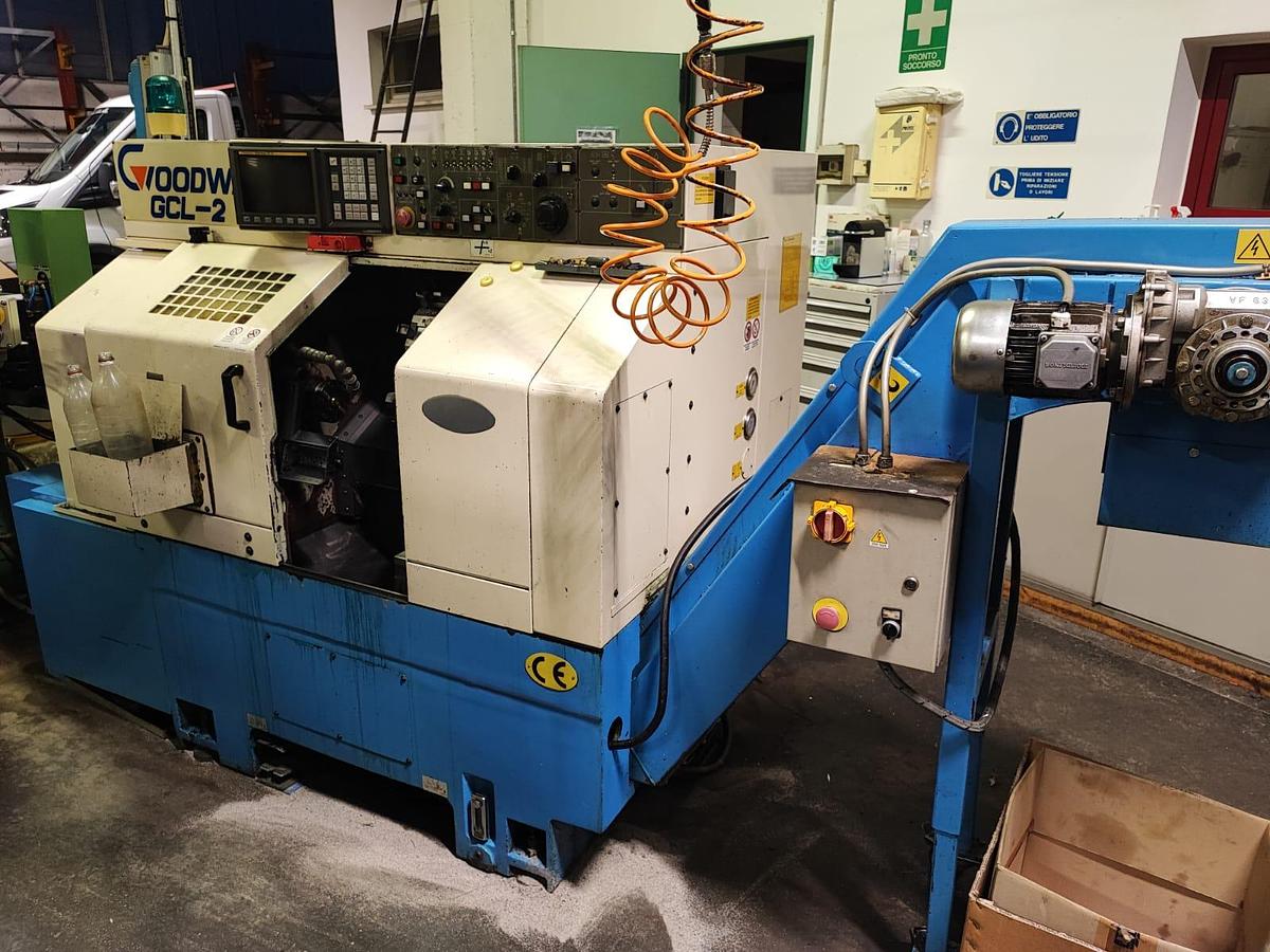 Usato Tornio a 2 assi GOODWAY GCL-2 con caricatore IEMCA BOSS 542 | CNC Fanuc