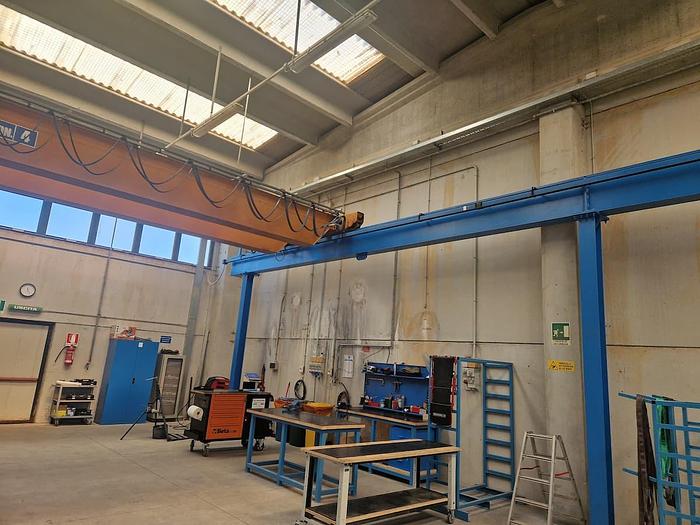 Usato Carroponte OMIS GSB 4, portata 4 tonnellate completo di struttura portante