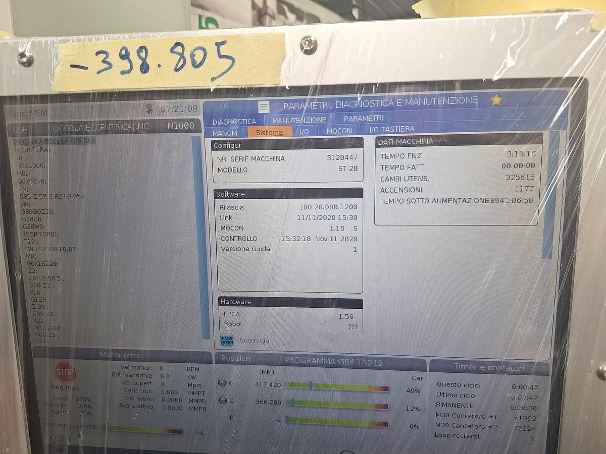 Usato Tornio CNC a 2 assi HAAS ST-20 