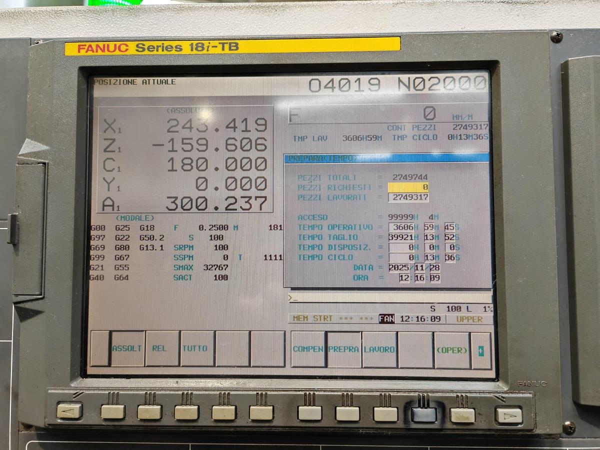 Usato Tornio orizzontale Multitasking NAKAMURA TOME WT-150 | Fanuc