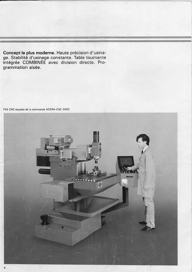 Usato Fresatrice CNC universale ACIERA F35 verticale-orizzontale | 320x320x320 | CNC Fagor + PERIZIA