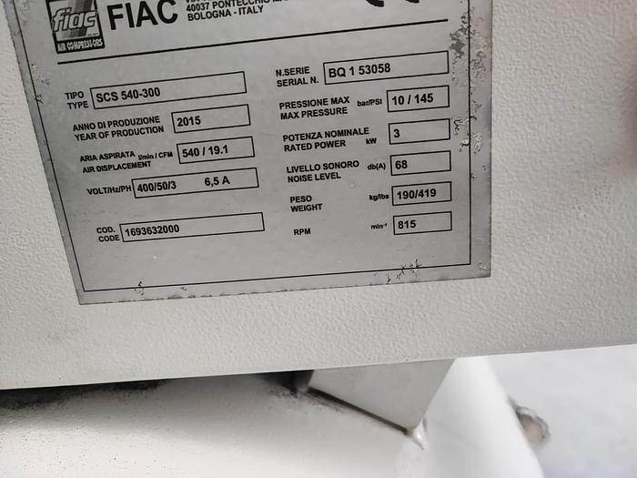 Usato Compressore insonorizzato FIAC SCS 540/300