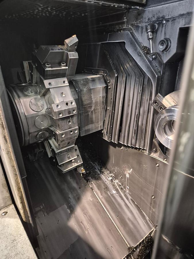 Usato Tornio bimandrino frontale TAKAMAZ XW-150 + gantry + magazzini | CNC Fanuc