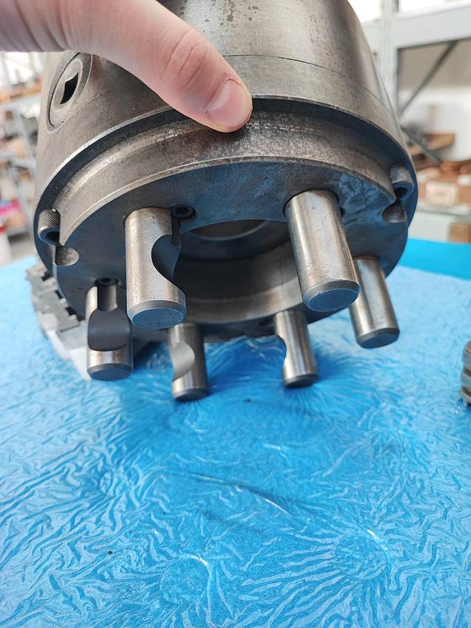 Usato MARIO PINTO 200 mandrino doppia guida, 3+3+3 griffe, flangia camlock 6"