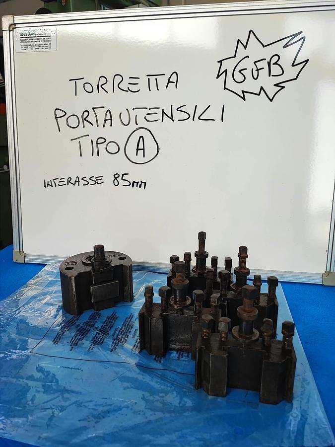 Usato GFB torretta singola tipo A completa di 4 cartelle porta utensili, quadro da 20