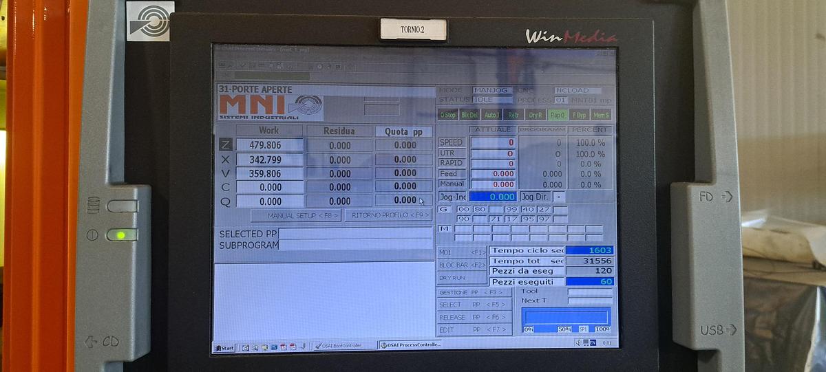 Usato Tornio a 2 assi MENTI MNT CNC 430 | CNC Siemens