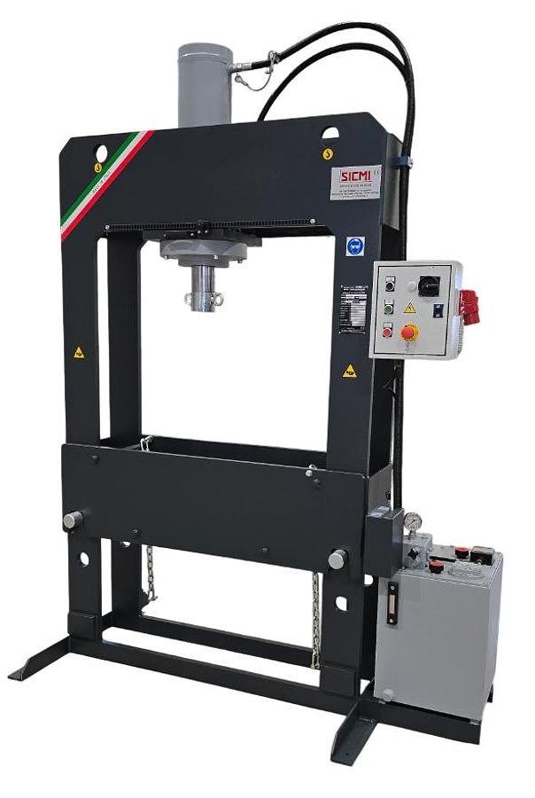 SICMI PSS-NC pressa idraulica da officina (corsa cilindro 350 mm - doppia velocità <30mm/sec)