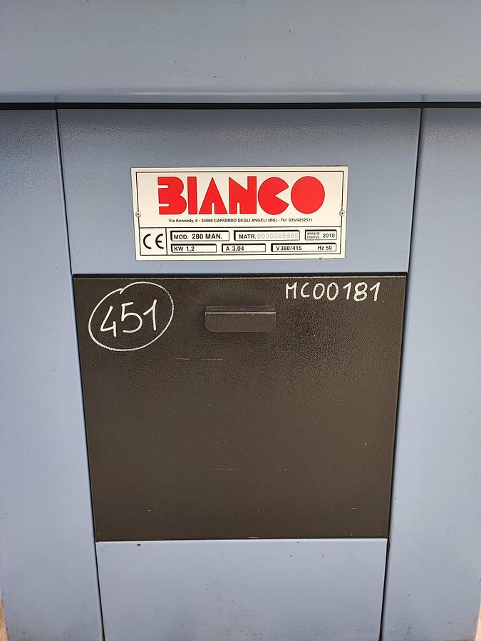 Usato Segatrice a nastro manuale BIANCO 280 M