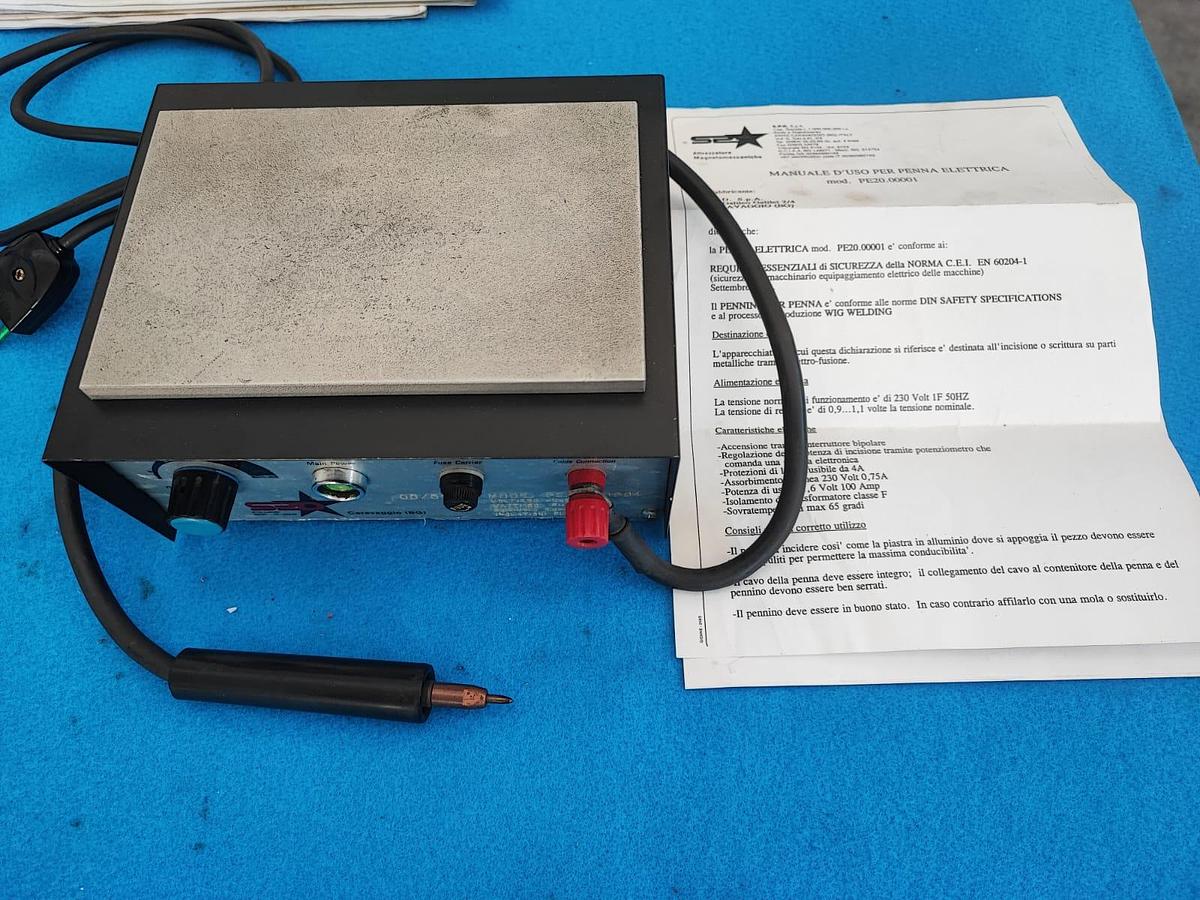 Usato SPD PE10 penna elettrica per incisione su metalli ferrosi con regolazione elettronica della potenza
