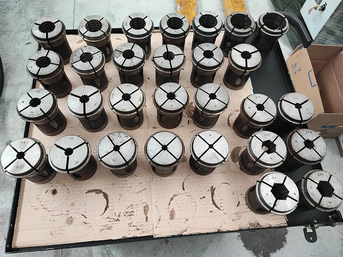 Usato K.E.L. mandrino porta pinze mod. CRL60, attacco Asa 8" completo di pinze BA60