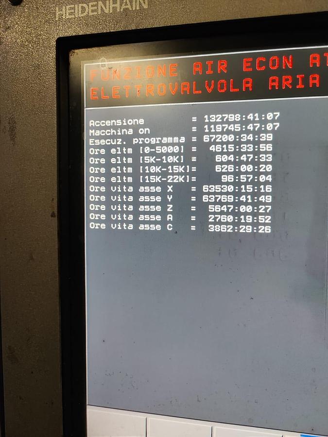 Usato Centro di lavoro a portale OMV ACTIVE FIVE 3000 | 3000x1800x1000 | CNC Heidenhain