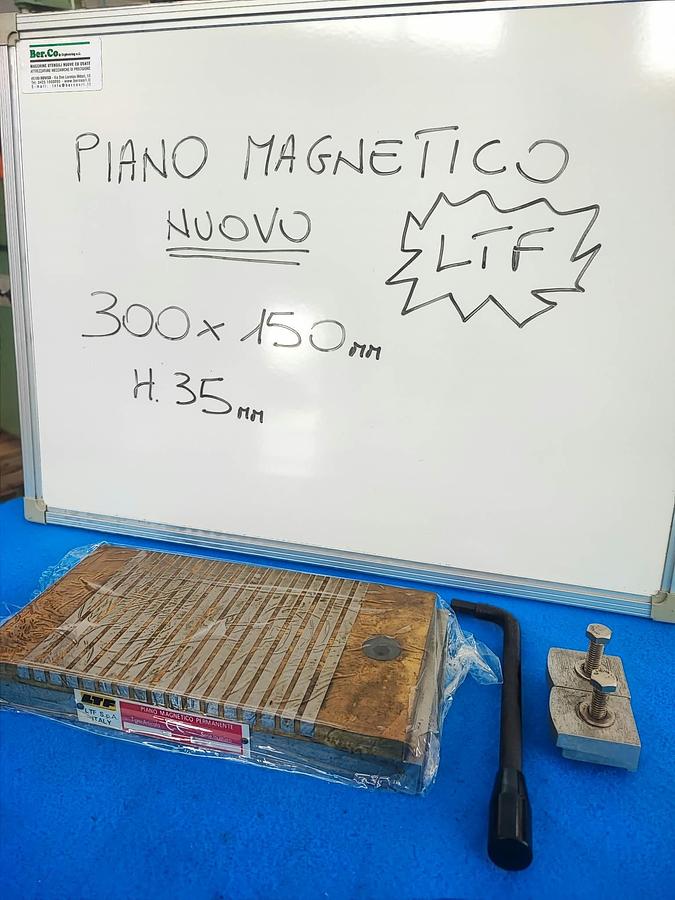 Usato LTF 150x300xH35 (NUOVO) piano magnetico permanente per rettifica e lapidello