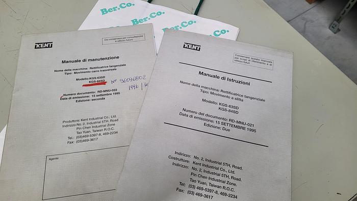 Usato Rettifica tangenziale KENT KGS-84SD