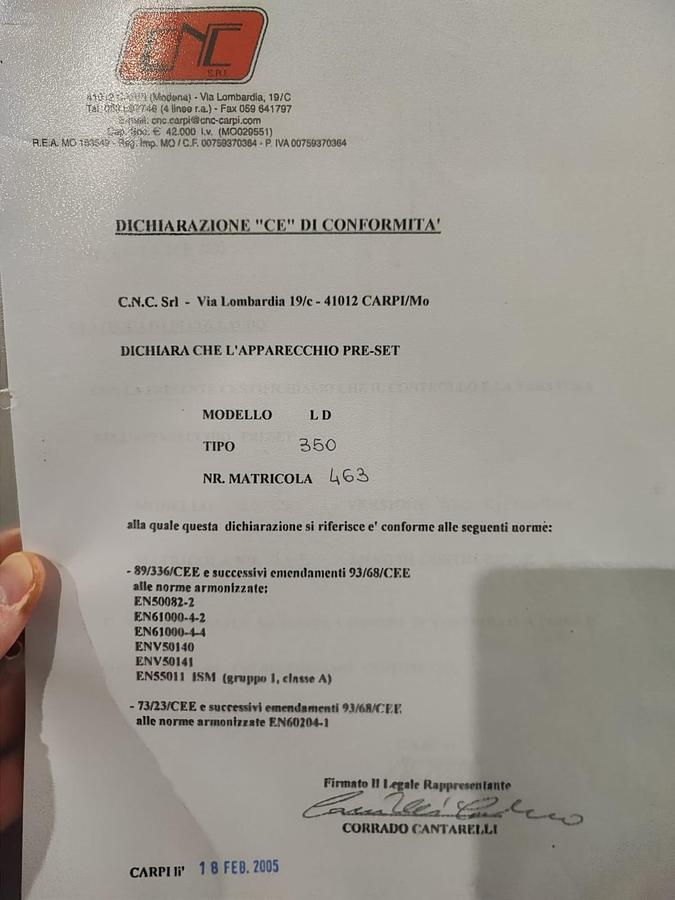 Usato CNC SRL LD.350 Proiettore di profili elettronico da banco