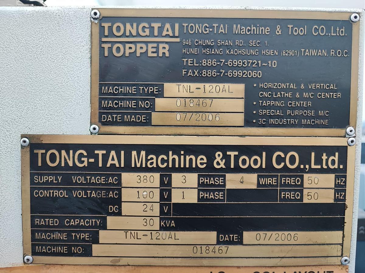 Usato Tornio 2 assi TOPPER TNL-120AL | CNC Fanuc