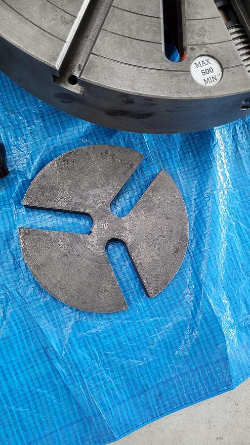 Usato Piattaforma 500mm, C.L. 6", a 4 griffe indipendenti per tornio