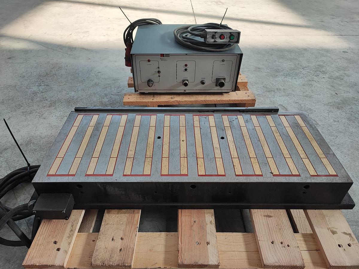 Usato TECNOMAGNETE 800x310xH110 mm piano magnetico per fresatura, completo di centralina