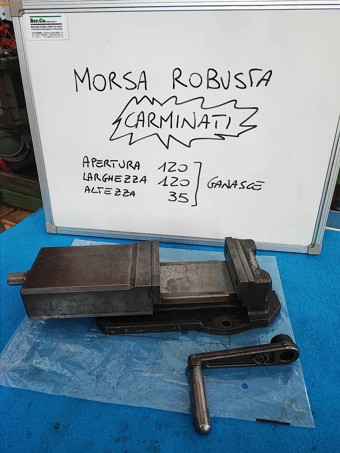 Usato CARMINATI 120x120 morsa in ghisa per fresatrici e trapani