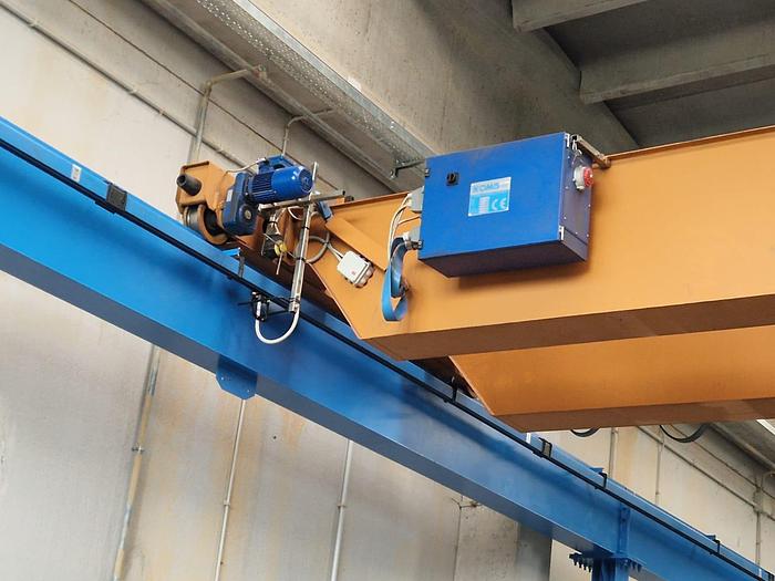 Usato Carroponte OMIS GSB 4, portata 4 tonnellate completo di struttura portante