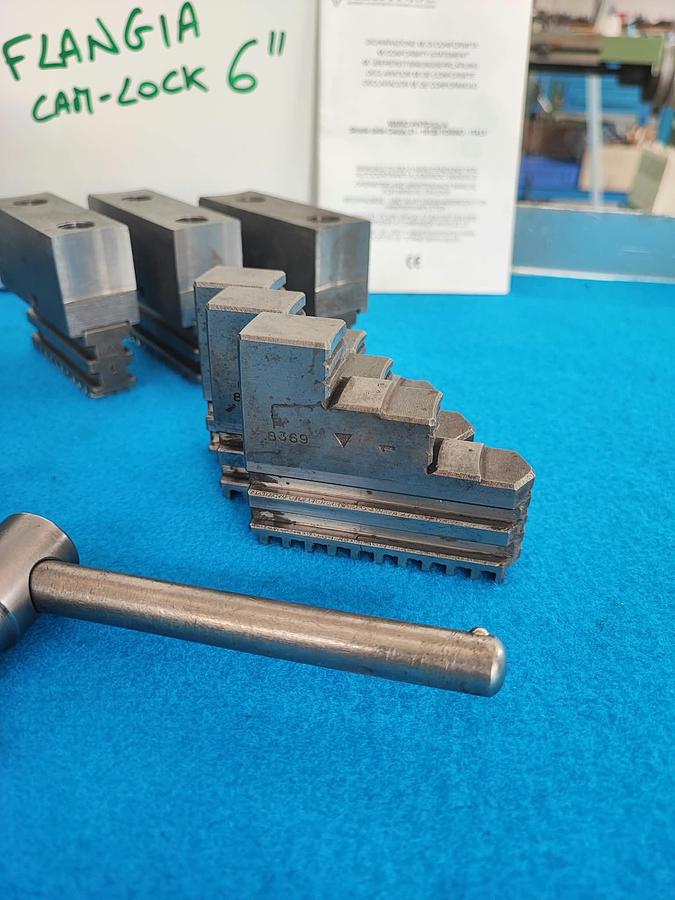 Usato MARIO PINTO 200 mandrino doppia guida, 3+3+3 griffe + flangia cam-lock 6"