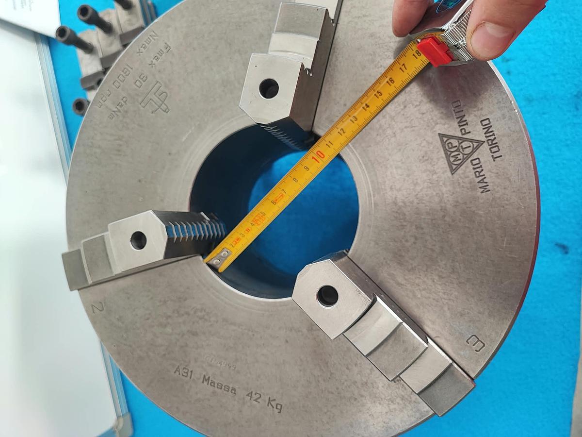 Usato MARIO PINTO 310 mandrino doppia guida, 3+3+3 griffe + flangia cam-lock 8"