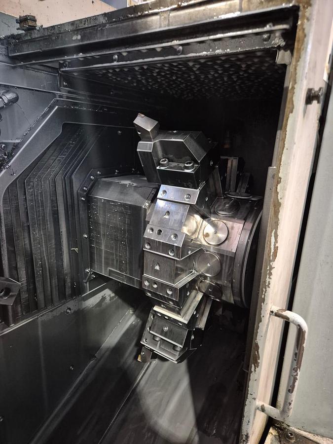 Usato Tornio bimandrino frontale TAKAMAZ XW-150 + gantry + magazzini | CNC Fanuc