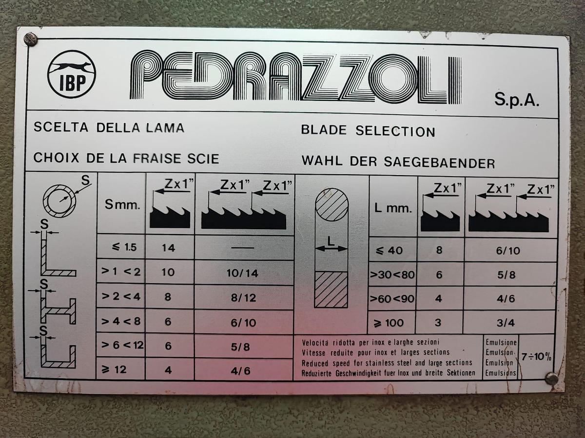 Usato Segatrice a nastro semi automatica PEDRAZZOLI BROWN SN 270 SA