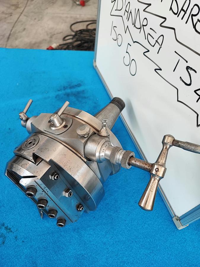 Usato Testina di barenatura e sfacciatura D'ANDREA TS 4 / ISO 50 + accessori