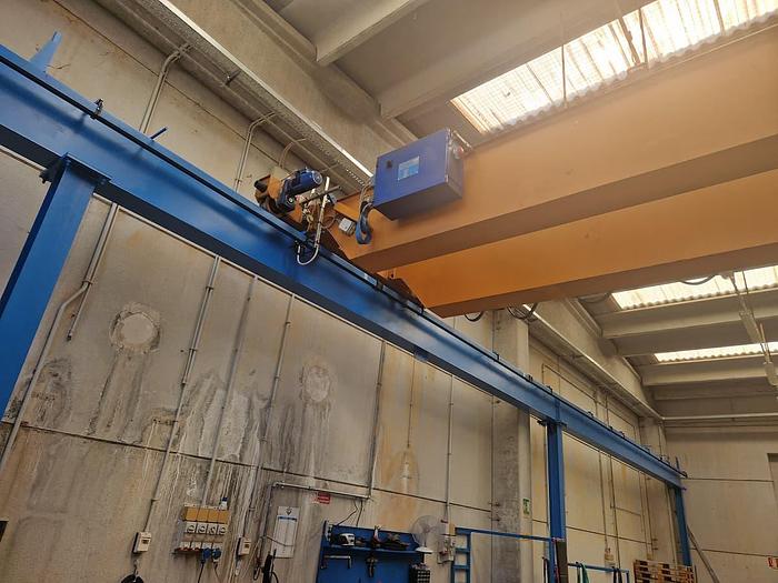 Usato Carroponte OMIS GSB 4, portata 4 tonnellate completo di struttura portante