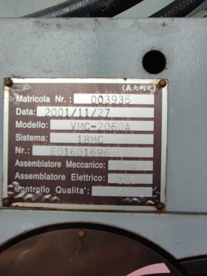 Usato Centro di lavoro verticale HARTFORD VMC 2060A