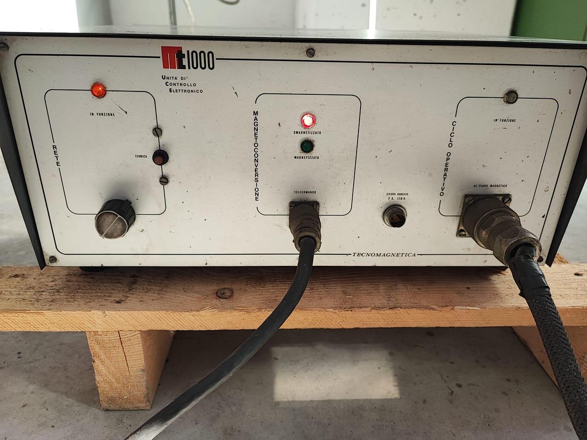 Usato TECNOMAGNETE 800x310xH110 mm piano magnetico per fresatura, completo di centralina