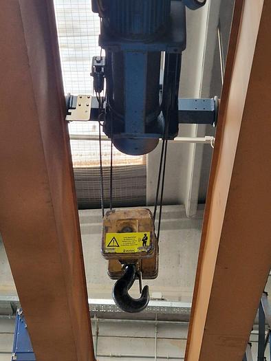 Usato Carroponte OMIS GSB 4, portata 4 tonnellate completo di struttura portante