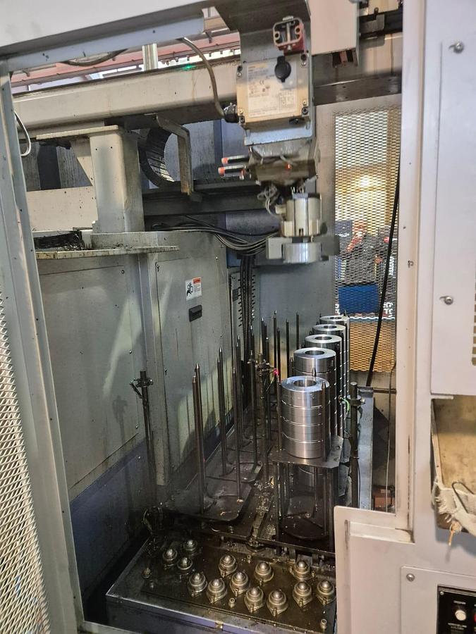 Usato Tornio bimandrino frontale TAKAMAZ XW-150 + gantry + magazzini | CNC Fanuc