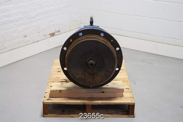 Used Goulds 3175 Power End, 3175S, 3X6X14, 2-Vane Impeller, 12" Impeller Diameter, Stainless Steel Impeller, Ductile Iron Suction Side Plate, Packing #23655