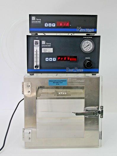 Used Terra Universal 3950-51A Desiccator 9500-00A Nitrowatch 1606-61 Dual Purge (8160