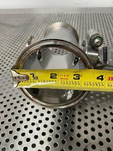 Used ITT Industries 117P55 Adjustable Pressure Switch w/ Piping & High Pressure Clamp