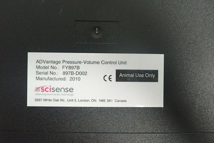 Used SciSense (Transonic) Model FY897B ADVantage Control Unit w/ Cables, Power Supply