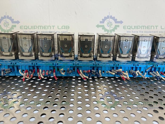 Used Lot of 15 - Finder 60.13 Relay 250V, 10A w/ Finder 90.112 Socket