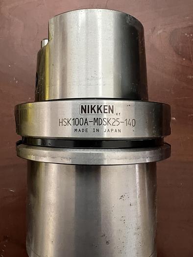 Used NEW-NIKKEN HSK100A-MDSK25-140 HSK 100 COLLET CHUCK 